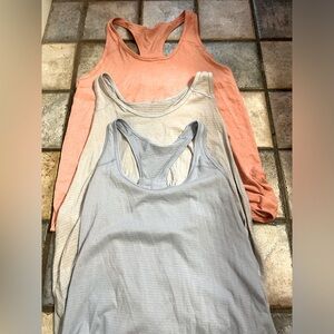 3 Lululemon Racerback Tank Tops